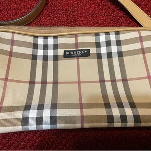 Beige Checkered Women's Bag